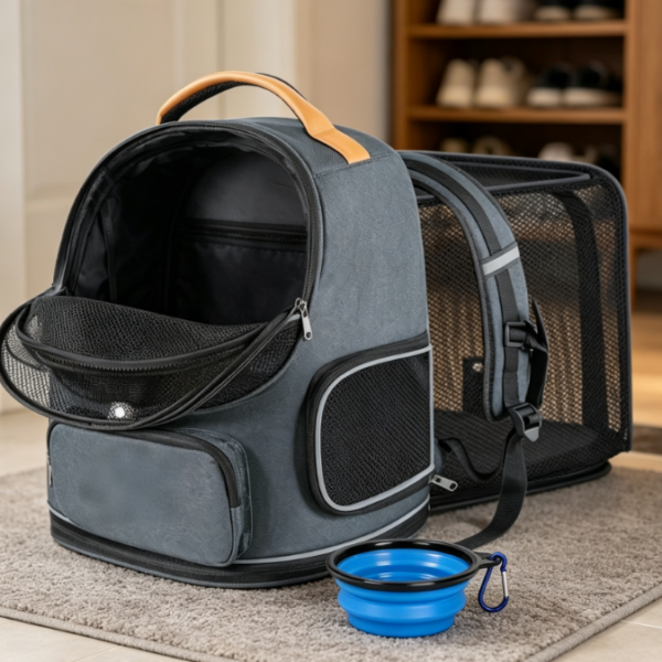 Airline-Approved Foldable Mesh Pet Backpack