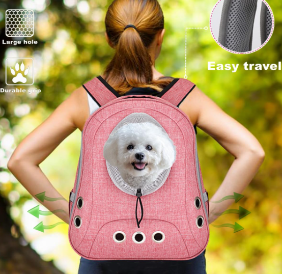Lightweight, Spacious, and Breathable Pet Backpack with Front Access