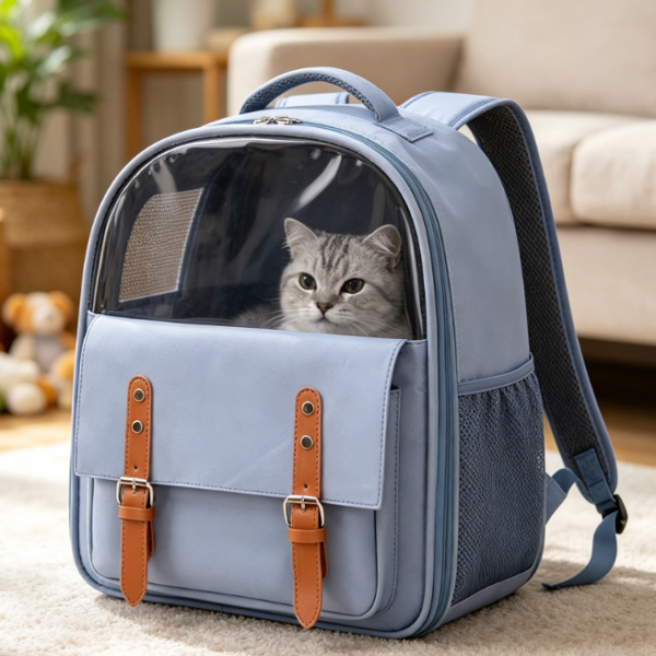 Breathable Mesh Travel Backpack for Cats and Dogs