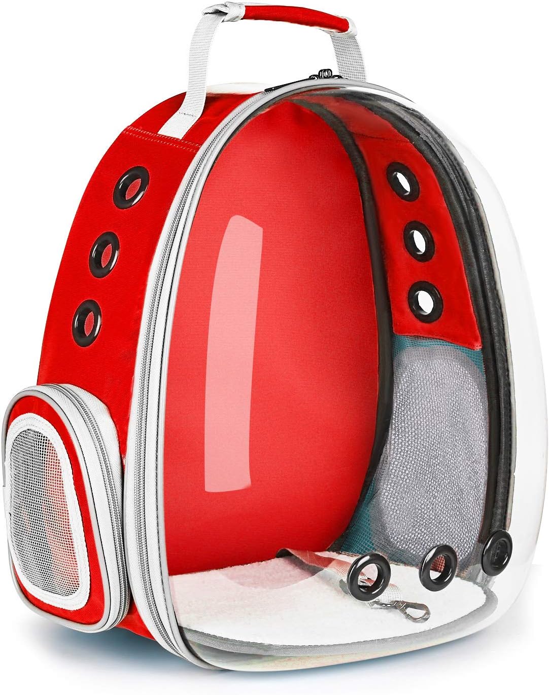 Airline-Approved "Space Capsule" Pet Backpack (Red)