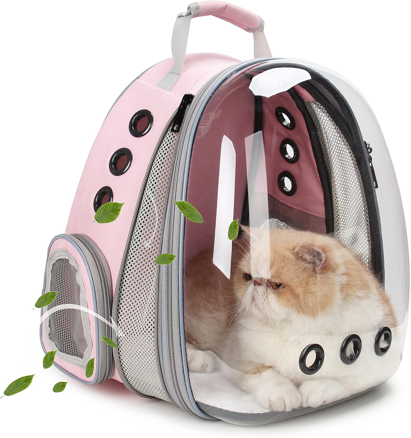 Space Capsule Pet Backpack With Expandable Front Section