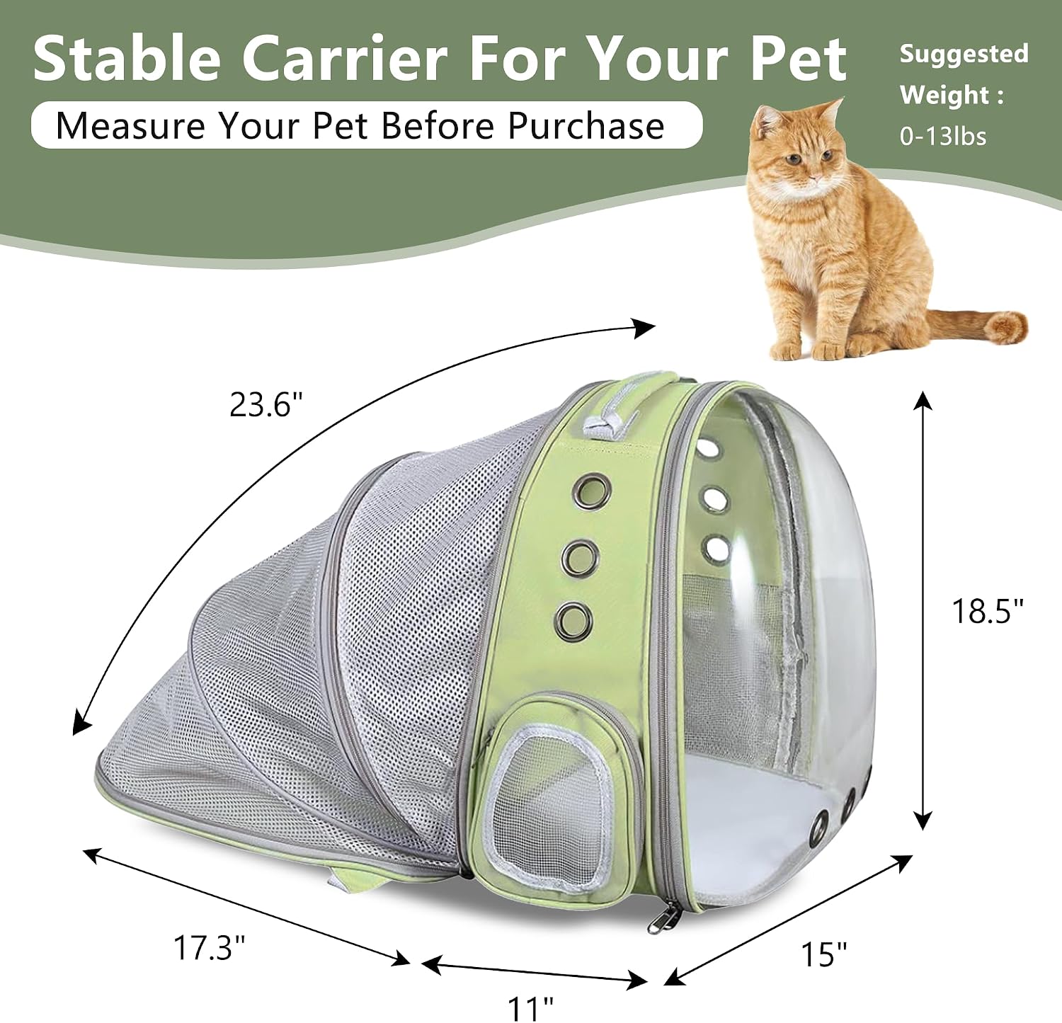 Expandable, Breathable, Airline-Approved Pet Backpack